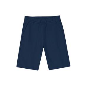 Bermuda Básica Infantil Menino Em Moletinho Azul Brandili