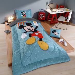 Edredom De Plush Infantil Disney Mickey Home 160x240cm - Plush Mickey Home