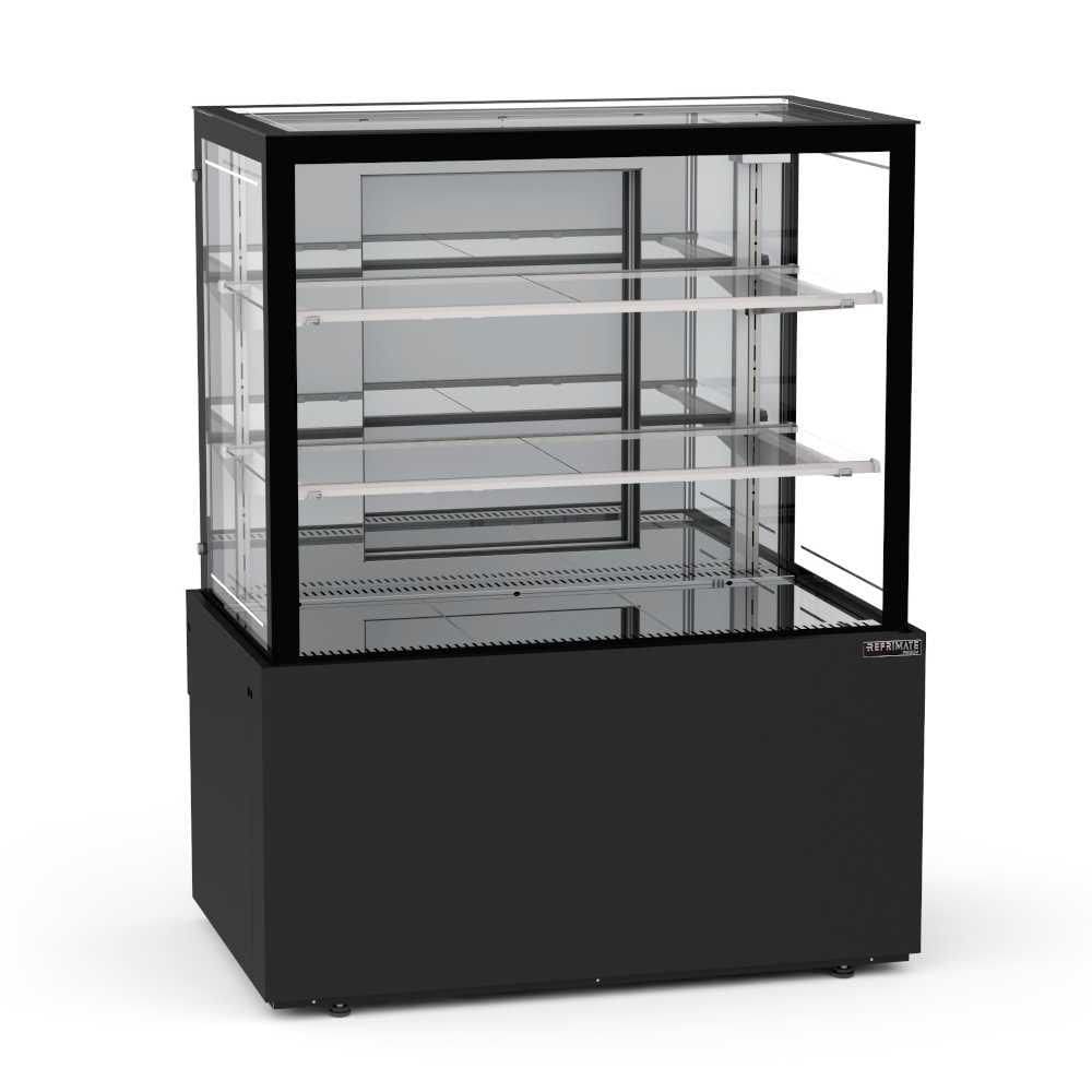 Vitrine Refrigerada 1,00 Metro 2 Prateleiras Titanium Premium Preto VTPRR1000 2P 220V - Refrimate