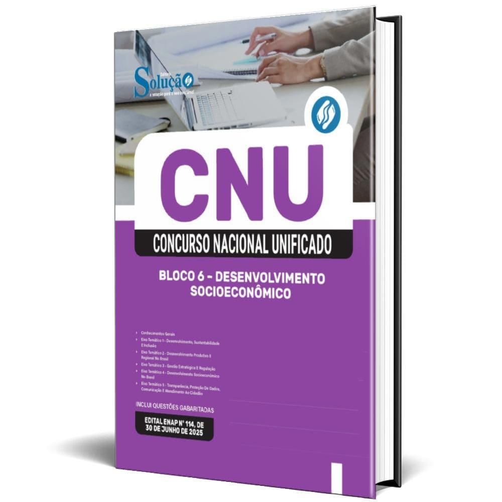 Apostila Cnu 2025 Bloco 6 Desenvolvimento Socioeconômico