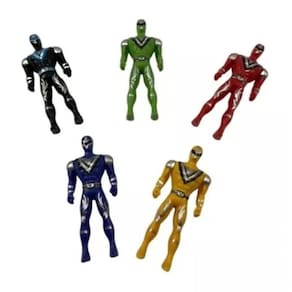 Kit Bonecos Rangers 5 Guerreios Figura Acao Lendario Força Ranger Articulado