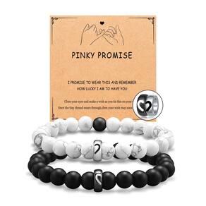 Pulseiras para casais UNGENT STEM Pinky Promise Matching