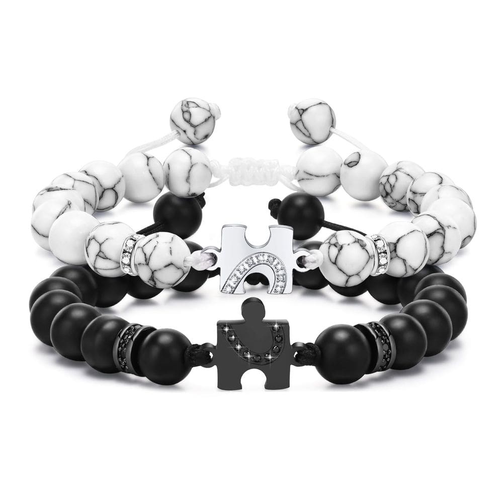 Pulseiras MEALGUET Puzzle Matching para casais