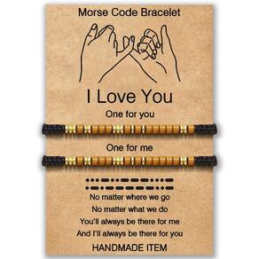 Pulseiras Destimtion I Love You Morse Code Long Distance