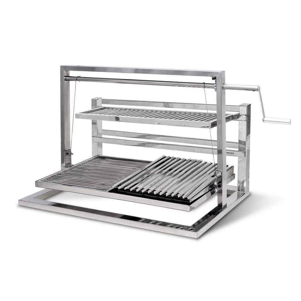 Grill Elevatório em Aço Inox Slim - JX Metais