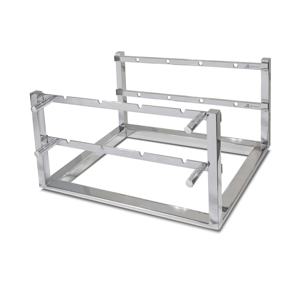 Suporte de Espetos em Aço Inox para Churrasqueira - JX Metais