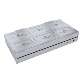 Buffet de Mesa Térmico Banho-Maria Self-Service 6 Cubas Ibet