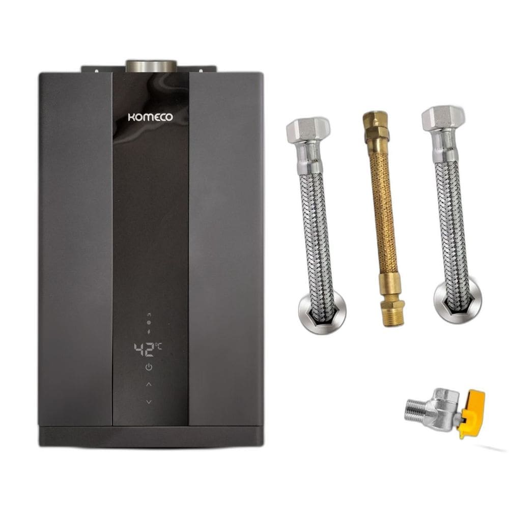 Kit Aquecedor Komeco KO21BK 21L GN + Acess. Ligação