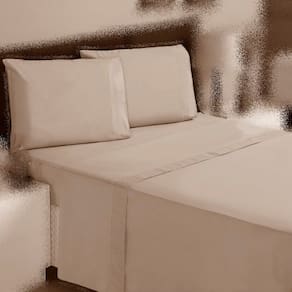 Jogo de Cama Solteiro 2p Lençol sem Elástico + Fronha 100% Algodão Percal Rubi