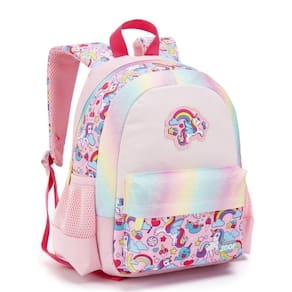 Mochila Costas Meninas Unicórnio Seanite Escola Creche Rosa