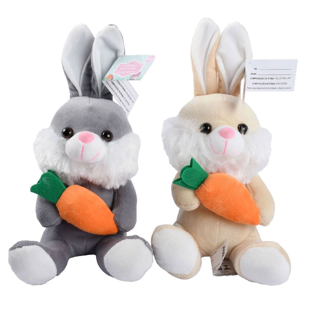 Pelúcia Coelho Bilu 30cm Variado CV245016 Play&Fun