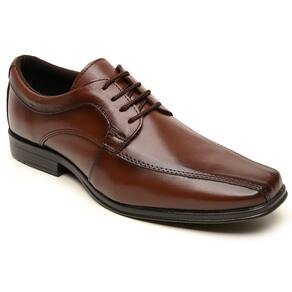 Sapato Social Sport Fino Masculino Couro Marrom Confort