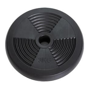 Anilha Emborrachada Vazada 10Kg - Ultrafit - Preto