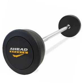 Barra Reta Montada 35 Kg - As - Preto E Amarelo