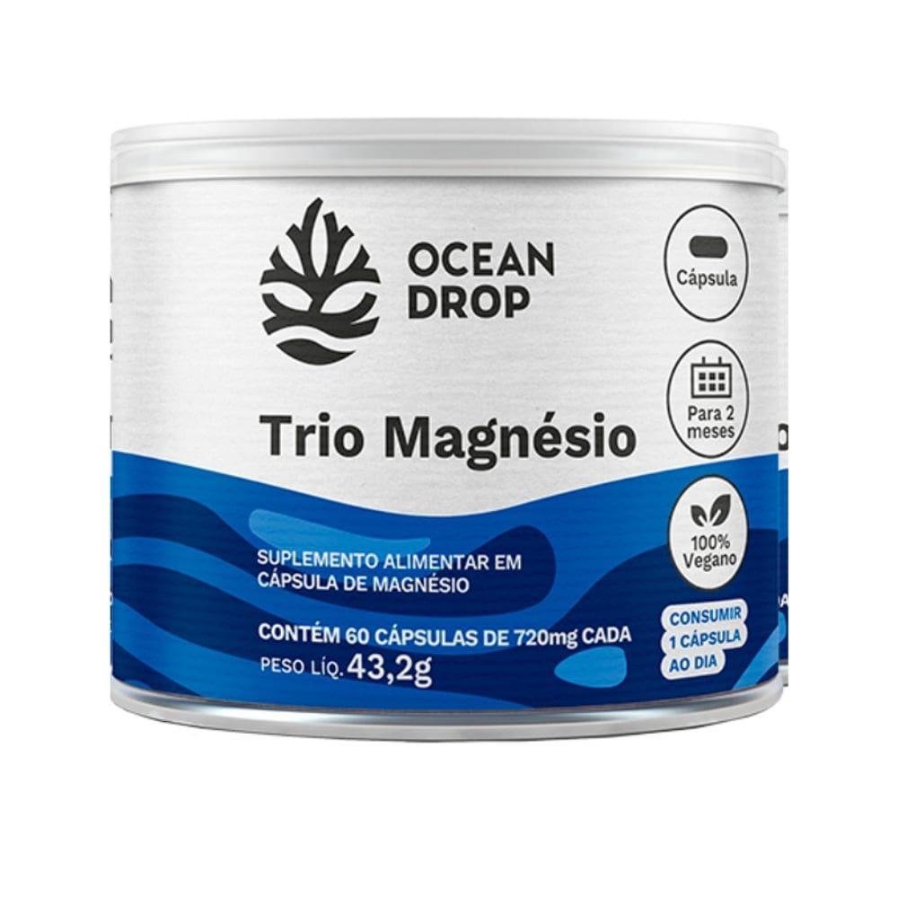 Trio Magnésio (60 Caps) Ocean Drop