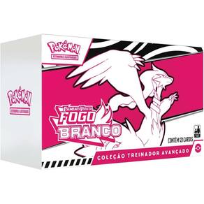 Box Treinador Avançado Pokemon Escarlate e Violeta 10.5 Fogo Branco Copag 121 Cartas