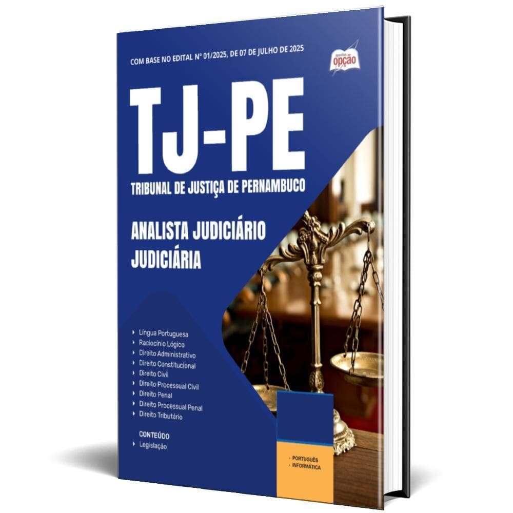 Apostila Concurso Tj Pe 2025 Analista Judiciário Judiciária