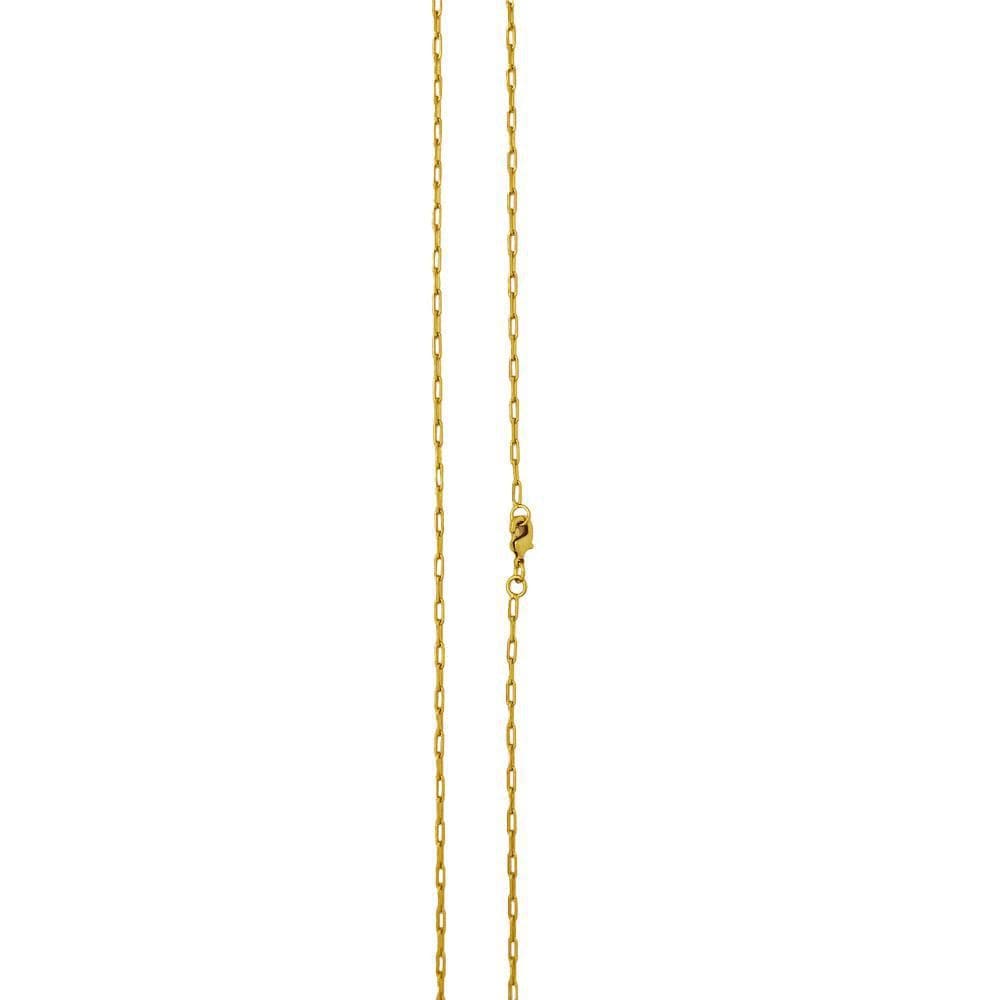 Corrente Cartier Elo Médio Folheada A Ouro 18K