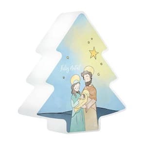 Luminária Natalina árvore De Natal - Presépio Encantado Para Ambientação Festiva