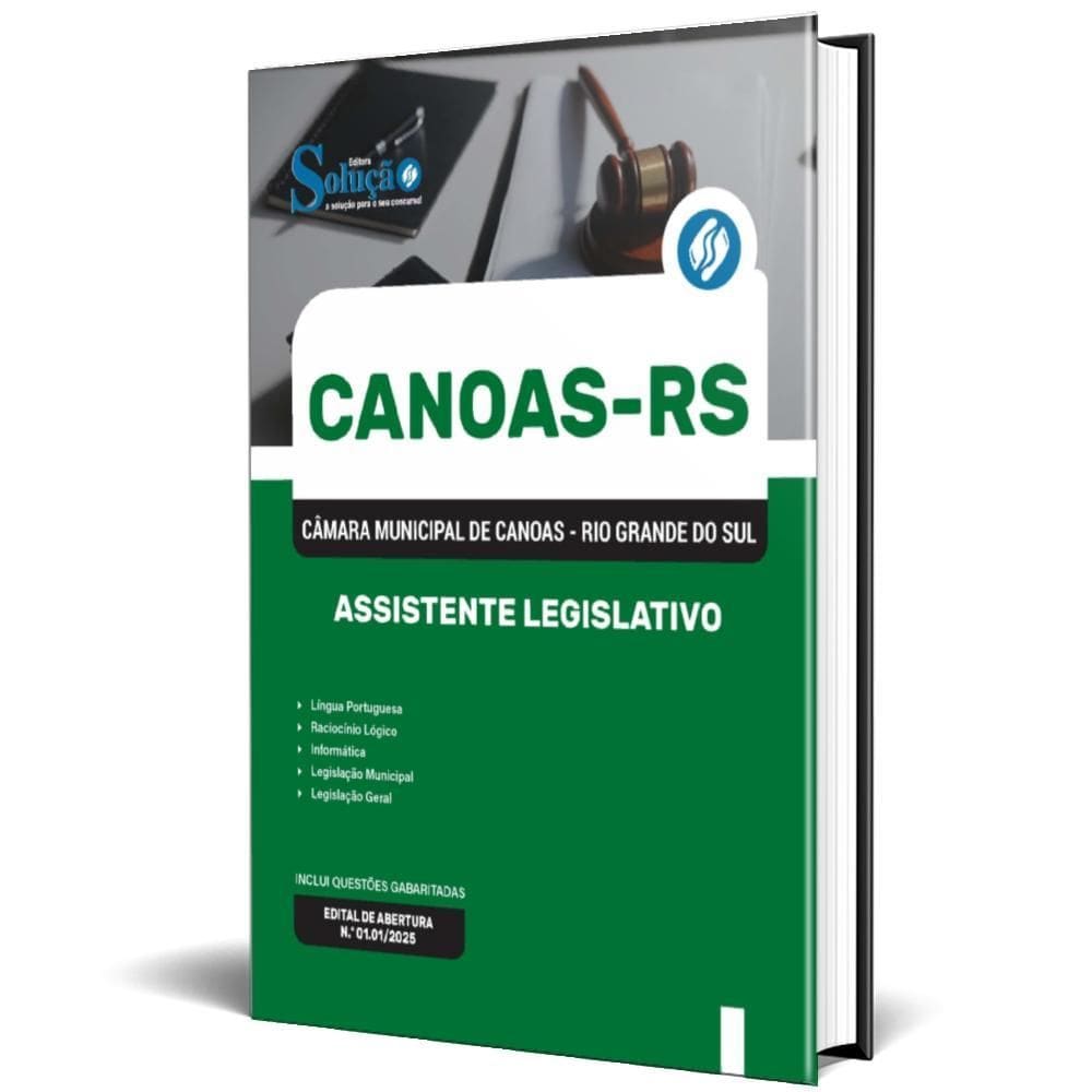 Apostila Câmara De Canoas Rs 2025 Assistente Legislativo