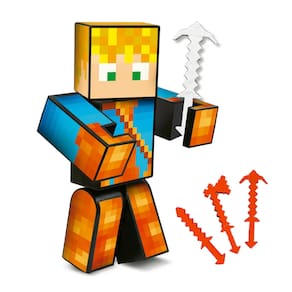 Boneco Lopers MInecraft com Acessórios 15cm - Algazarra