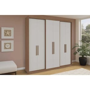 Guarda Roupa Casal 6 Portas e 4 Gavetas PH 18041 Carvalho/Off White - Herval