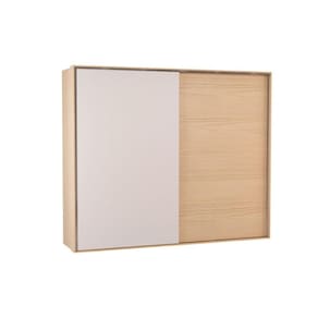 Guarda Roupa Casal 2 Portas de Correr e 4 Gavetas PH 1806 Carvalho Nature/Off White - Herval