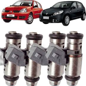 4 Bicos Injetores Renault Sandero Clio Megane 1.6 16V Flex