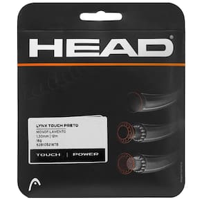 Corda Head Lynx Touch 16l 1.30mm Preto Translucido - Set DLD Individual