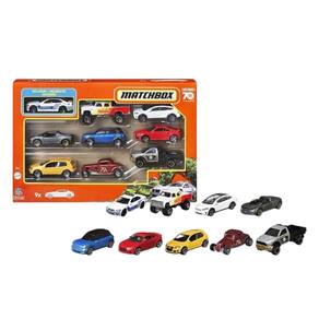 Kit Com 9 Carrinhos Diversos Matchbox X7111