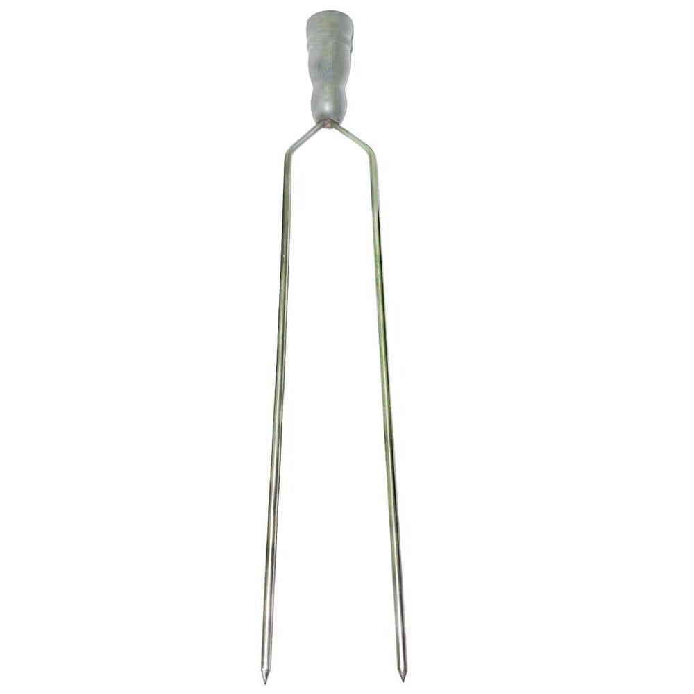 Espeto Duplo Fino Para Churrasco Inox 304 60Cm Não Enferruja