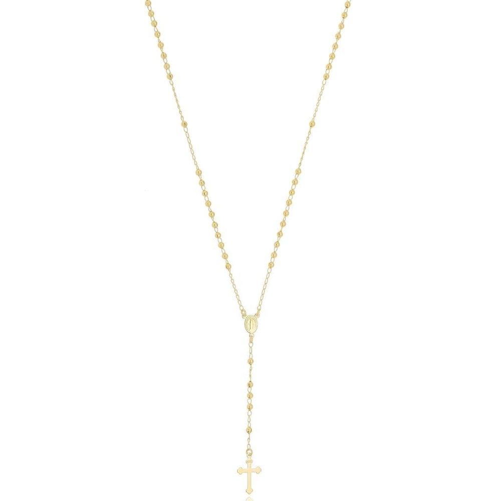 Terço Banhado A Ouro 18K