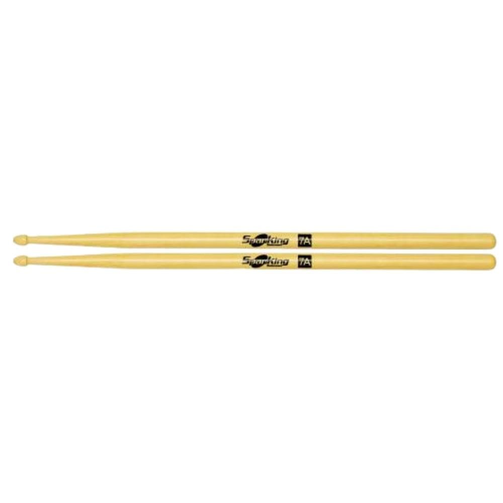 Baqueta 7A Ponta de Madeira Natural Hickory - Spanking