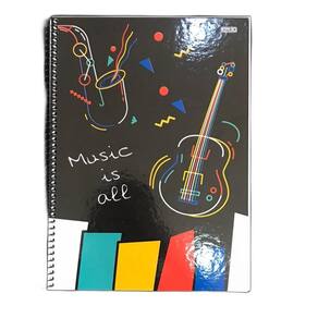 Caderno De Música Pautado Universitário Capa Dura 80 Folhas