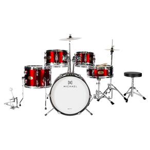 Bateria Infantil MICHAEL Cor Vinho - MDMC5 INF WR