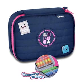 Estojo Box Luluca Escola Estojo Grande Feminino