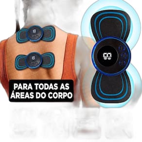 Massageador Eletrico Choque Ems Dor Coluna Pernas Pés Lombar