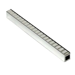 Perfil em Aço Inox Espelhado Barra 1mm X 0,8cm X 244cm Mirror Prata Brilho