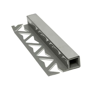 Perfil em Aço Inox Barra 1cm X 250cm Prata Brilho