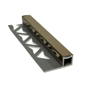 Perfil em Aço Inox Barra 1cm X 250cm Cobre brilho