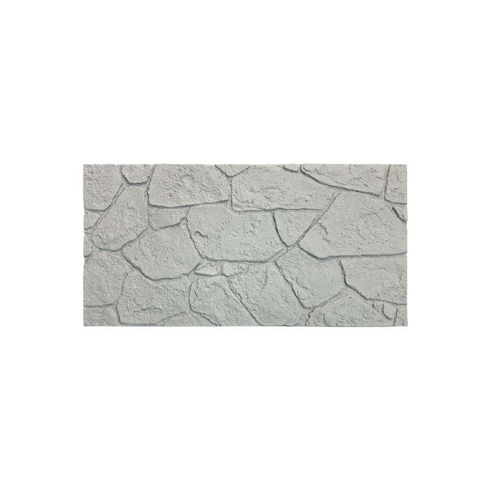Revestimento de Parede Pedra Leve Decorativa Moledo 120cm X 60cm 3cm Espessura Cinza Claro