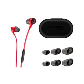 Fone HyperX Cloud Earbuds II Vermelho c/ Mic 14mm 90°