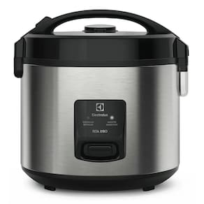 Panela Eletrica de Arroz 3L Electrolux 700W Faz 10 Xicaras em Inox 220V