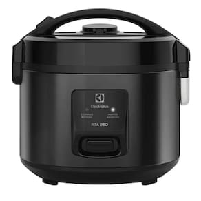 Panela de Arroz 2L Electrolux 350W faz 6 Xicaras Ellegance Black 220V
