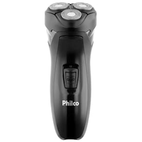 Barbeador Portatil Recarregavel Philco sem Fio Bivolt Preto