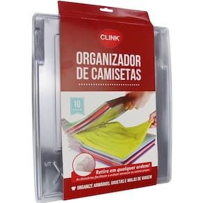 Organizadores de Camisetas 10 Unidedas Guarda Roupas Clink