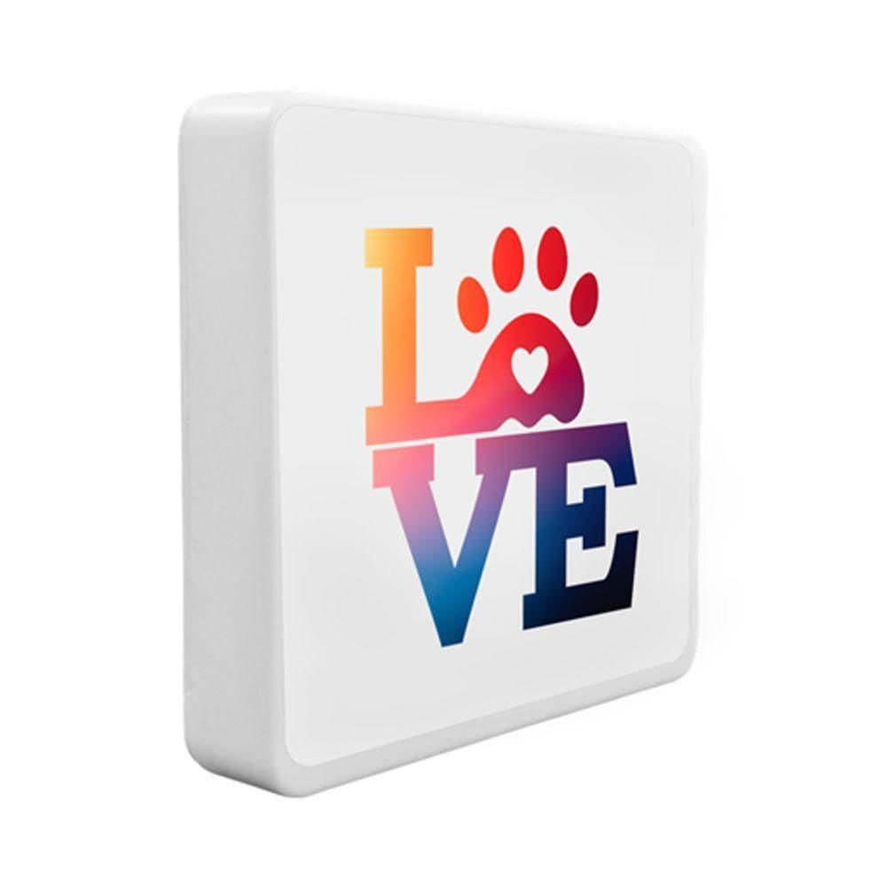 Abajur Slim Pet Love - Iluminação Elegante Para Apreciadores De Animais De Estimação