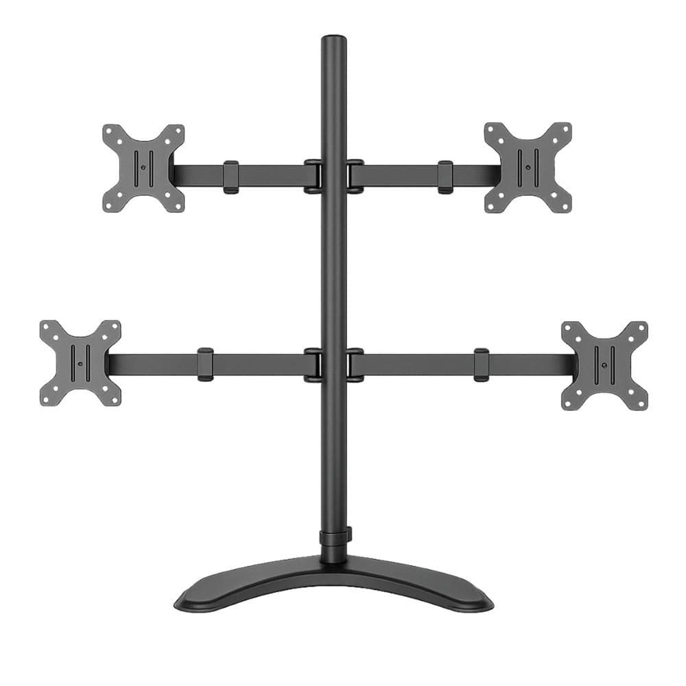 Suporte para 4 Monitores / TVs até 32 PIX - Base Regulagem de Altura e Ângulo - VESA - PX-200B
