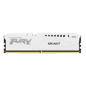Memória 32GB DDR5 5600MHz Kingston Fury Beast - Branco - KF556C36BWE-32