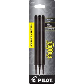 Recargas de tinta de gel Pilot FriXion Point 0,5 mm, extra fina, preta x3